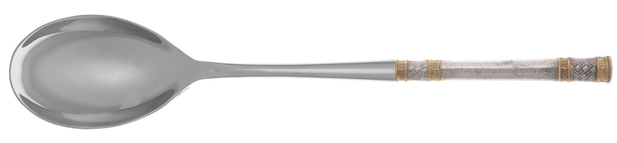 Golden Aegean Weave (Sterling, 1971) Dressing Spoon with Stainless Bowl HC by Wallace Silver-1
