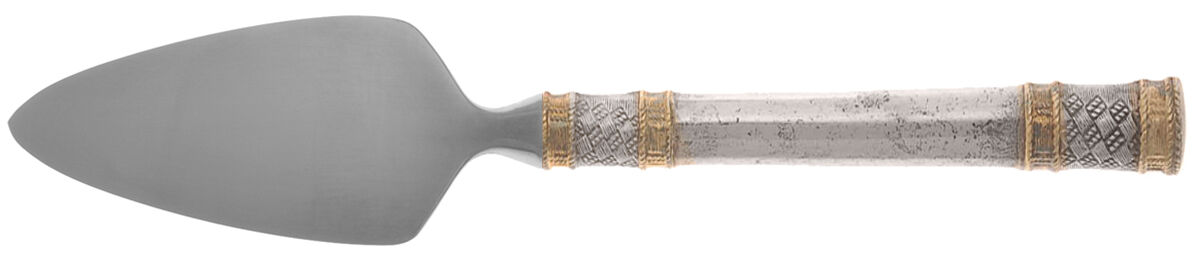 Golden Aegean Weave (Sterling, 1971) Cheese Server with Stainless Blade HC by Wallace Silver-1
