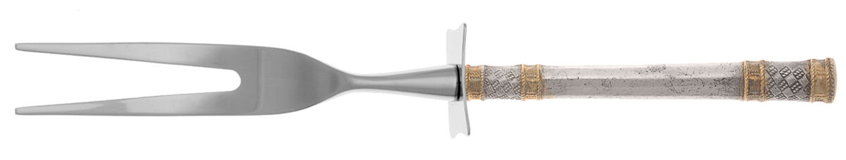 Golden Aegean Weave (Sterling, 1971) Carving Fork Small with Stainless Prongs HC by Wallace Silver-1