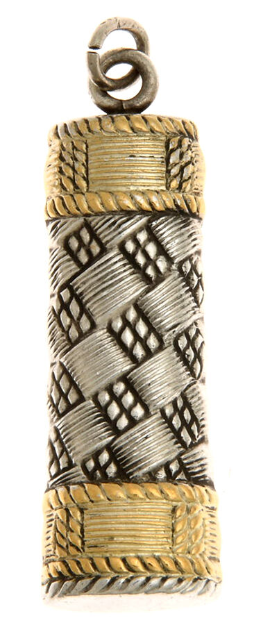 Golden Aegean Weave (Sterling, 1971) Pendant by Wallace Silver-1