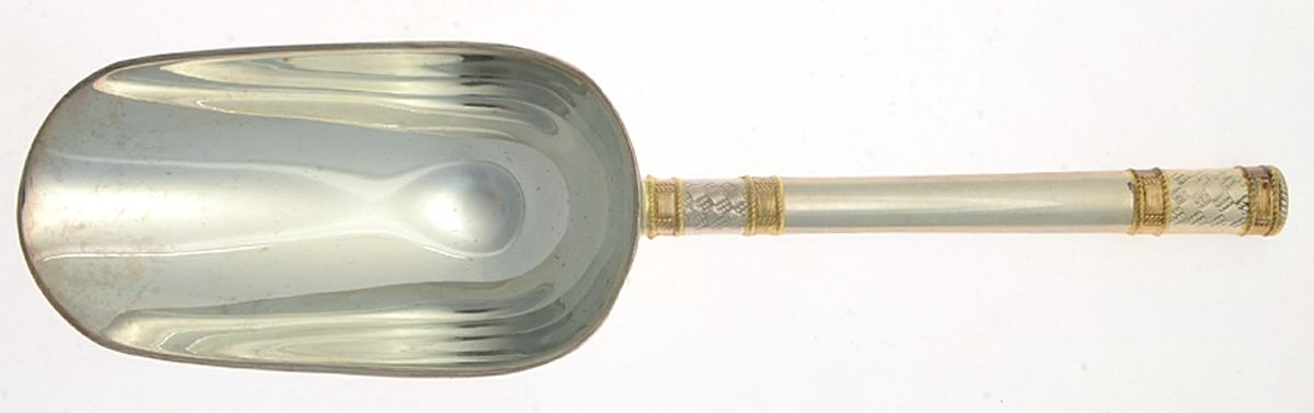 Golden Aegean Weave (Sterling, 1971) Ice Scoop with Silverplate Bowl by Wallace Silver-1