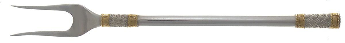 Golden Aegean Weave (Sterling, 1971) Short Handle Pickle/Olive Fork by Wallace Silver-1