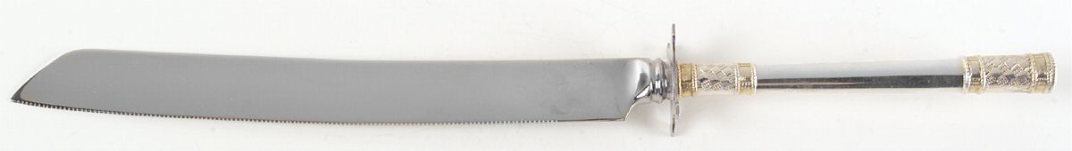 Golden Aegean Weave (Sterling, 1971) Cake Slicer with Stainless Blade by Wallace Silver-1