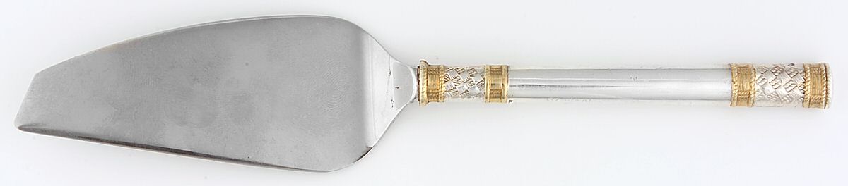 Golden Aegean Weave (Sterling, 1971) Knife-Cheese/Stainless Blade by Wallace Silver-1