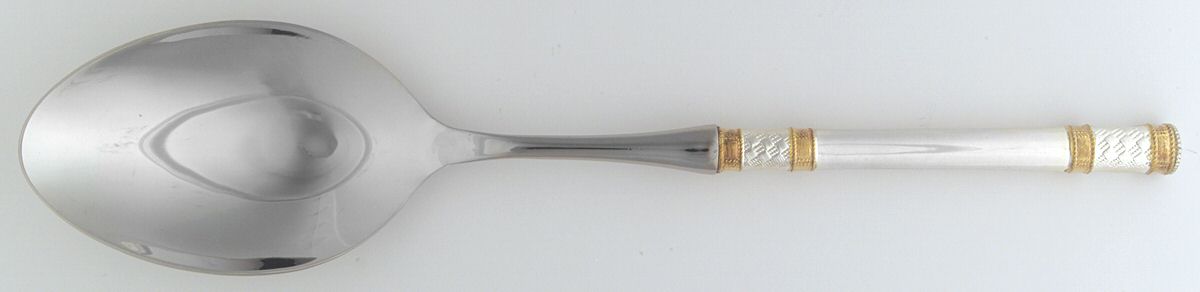 Golden Aegean Weave (Sterling, 1971) Dressing Spoon with Stainless Bowl by Wallace Silver-1