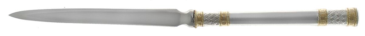 Golden Aegean Weave (Sterling, 1971) Letter Opener with Stainless Blade by Wallace Silver-1
