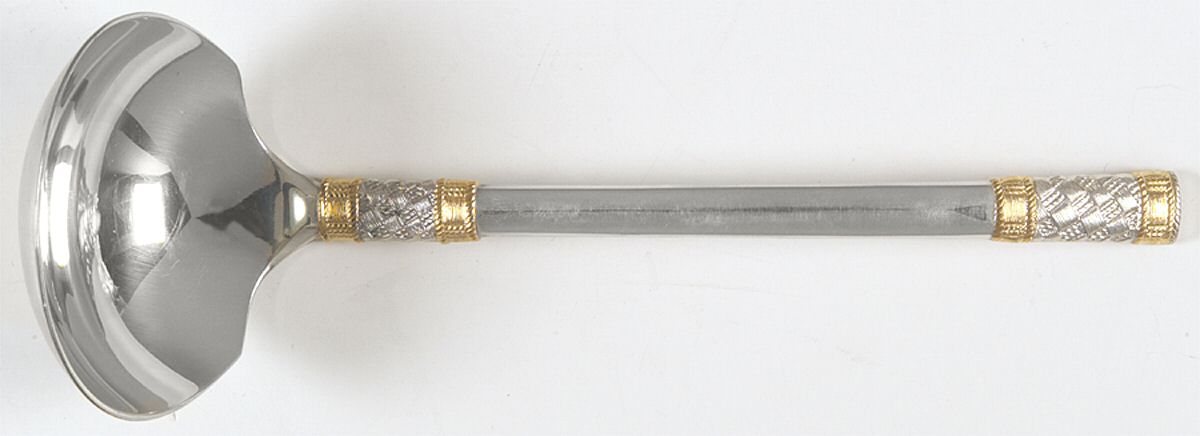 Golden Aegean Weave (Sterling, 1971) Solid Gravy Ladle by Wallace Silver-1