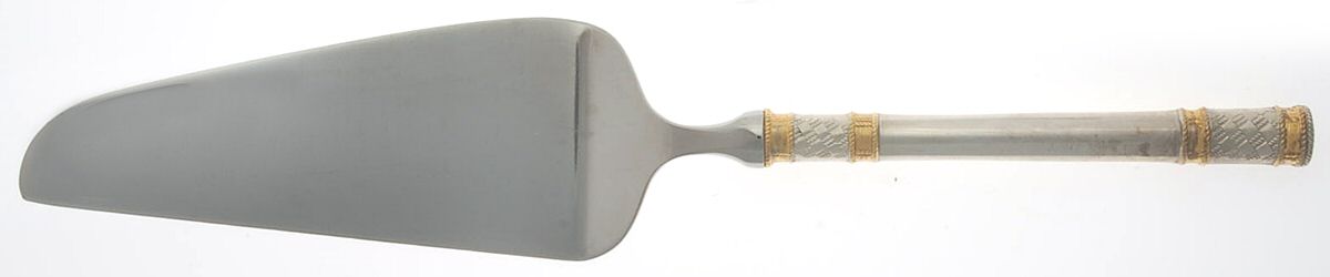 Golden Aegean Weave (Sterling, 1971) Pie & Cake Server with Stainless Blade by Wallace Silver-1