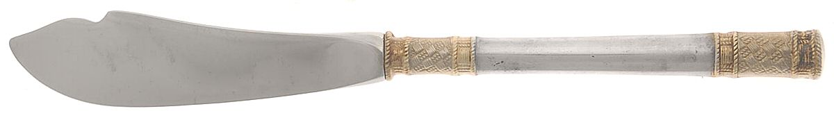 Golden Aegean Weave (Sterling, 1971) Hollow Handle Master Butter Knife by Wallace Silver-1