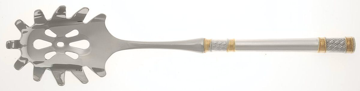 Golden Aegean Weave (Sterling, 1971) Pasta Server with Stainless Bowl by Wallace Silver-1