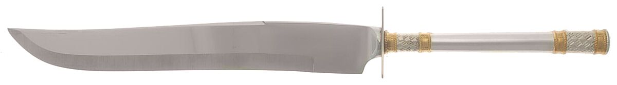 Golden Aegean Weave (Sterling, 1971) Large Stainless Blade Roast Carving Knife by Wallace Silver-1