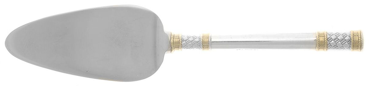 Golden Aegean Weave (Sterling, 1971) Cheese Server with Stainless Blade by Wallace Silver-1