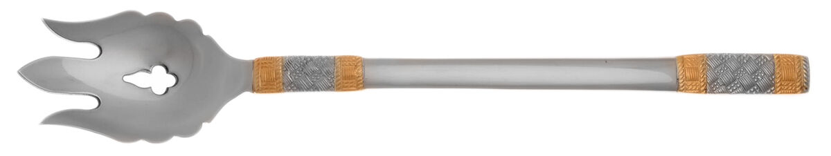 Golden Corsica (Stainless, Gold Accent) Vegetable Serving Fork Solid  HC by Wallace Silver-1