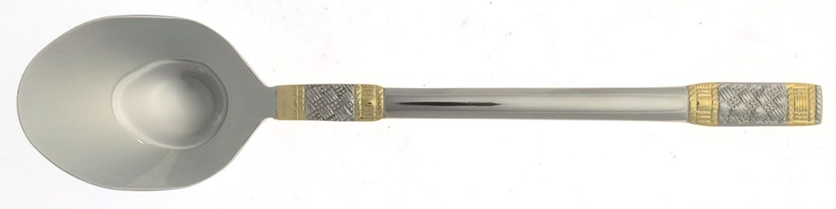 Golden Corsica (Stainless, Gold Accent) Sugar Spoon by Wallace Silver-1