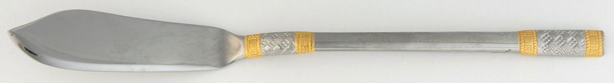 Golden Corsica (Stainless, Gold Accent) Flat Handle Master Butter Knife by Wallace Silver-1
