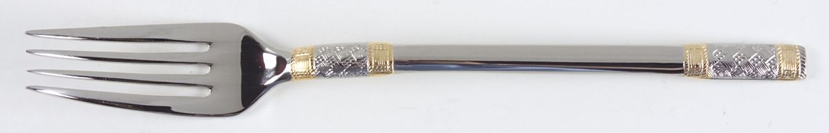 Golden Corsica (Stainless, Gold Accent) Fork by Wallace Silver-1