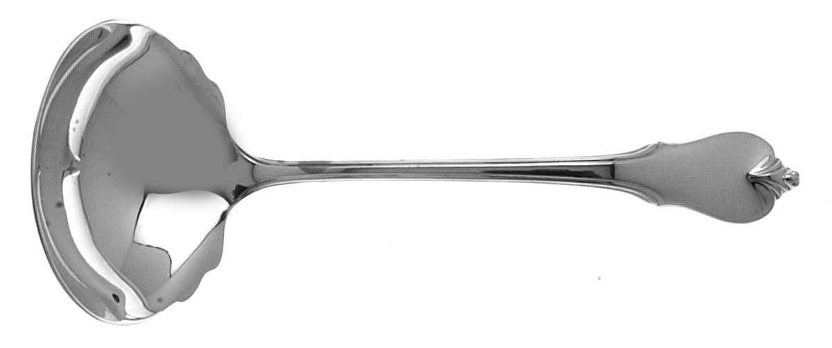 Grand Colonial (Sterling, 1942, No Monos) Solid Gravy Ladle by Wallace Silver-1