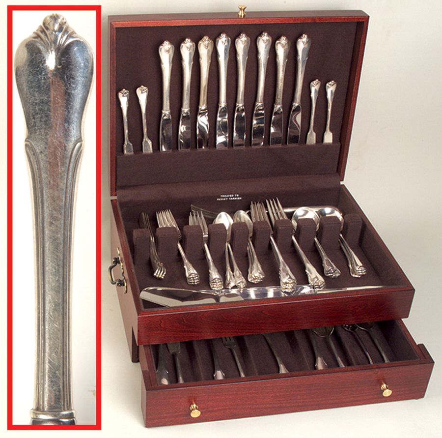Grand Colonial (Sterling, 1942, No Monos) 60 Piece Set by Wallace Silver-1