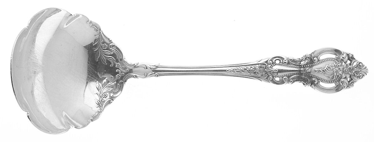 Grand Victorian (Sterling, 1973) Solid Gravy Ladle by Wallace Silver-1
