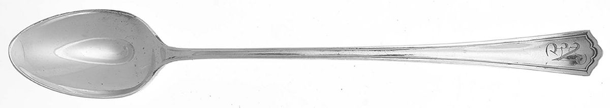 Hudson (Silverplate, 1917) Monogram Iced Tea Spoon by Wallace Silver-1