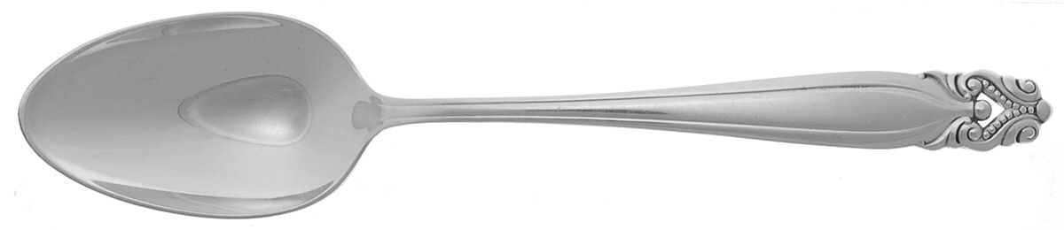 King Christian (Sterling, 1940, No Monograms) Dessert/Oval Soup Spoon by Wallace Silver-1