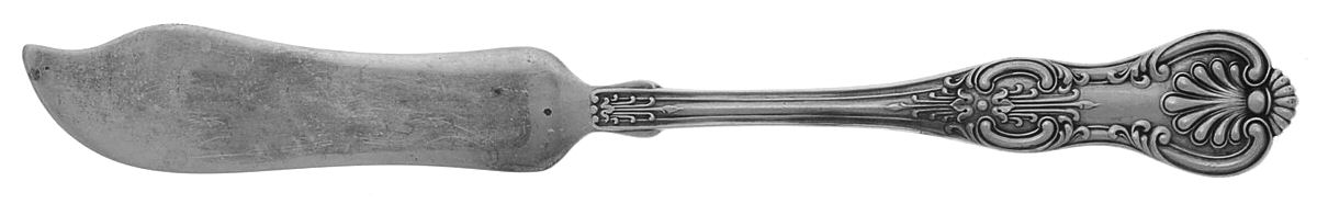 Kings (Sterling, 1903) Flat Handle Master Butter Knife by Wallace Silver-1