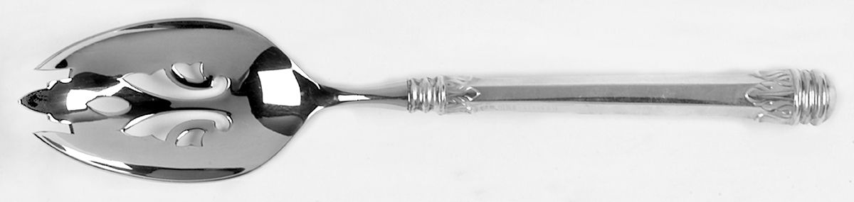 Olympia (Sterling, 1976) Hollow Handle Pierced Tablespoon (Serving) by Wallace Silver-1