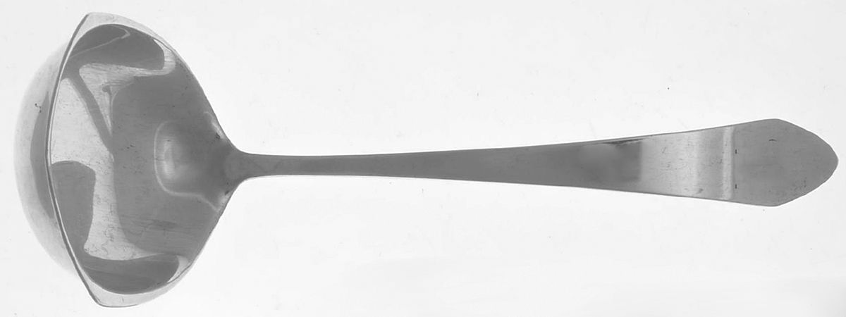 Plain Colonial (Sterling) Solid Gravy Ladle by Wallace Silver-1