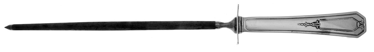 Princess Mary (Sterling, 1922, No Monos) Small Steel Rod Sharpener Knife by Wallace Silver-1