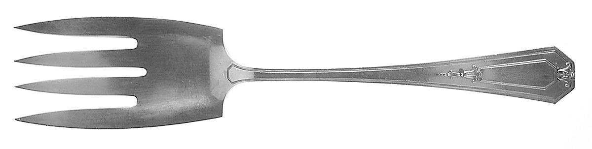 Princess Mary (Sterling, 1922, No Monos) Solid Salad Serving Fork by Wallace Silver-1