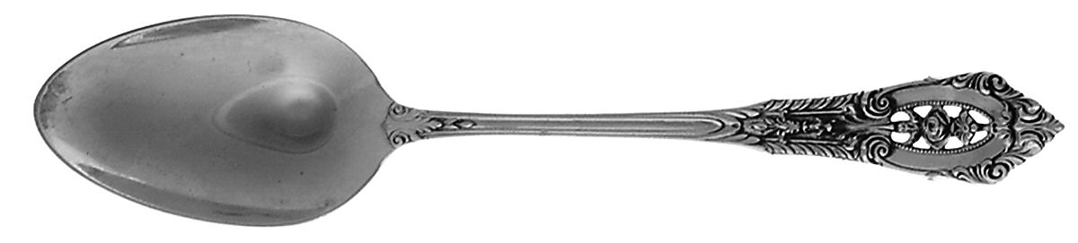 Rose Point (Sterling, 1934, No Monograms) Youth Five O'Clock Spoon by Wallace Silver-1
