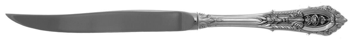 Rose Point (Sterling, 1934, No Monograms) Individual Steak Knife Hollow Handle by Wallace Silver-1