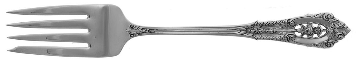 Rose Point (Sterling, 1934, No Monograms) Individual Salad Fork by Wallace Silver-1