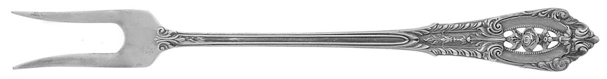 Rose Point (Sterling, 1934, No Monograms) Short Handle Pickle/Olive Fork by Wallace Silver-1