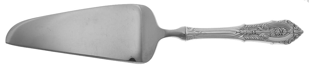 Rose Point (Sterling, 1934, No Monograms) Pie & Cake Server with Stainless Blade by Wallace Silver-1