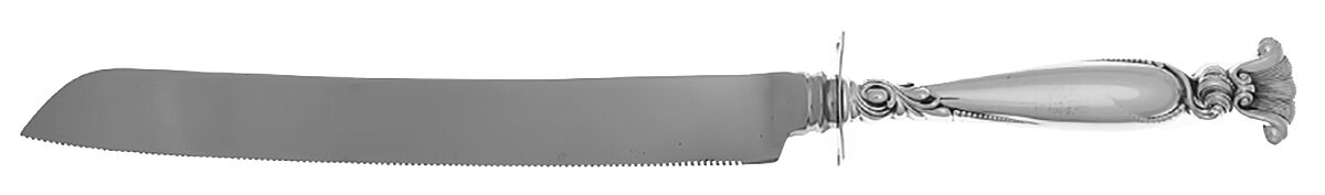 Romance of The Sea (Sterling, 1950) Cake Slicer with Stainless Blade by Wallace Silver-1