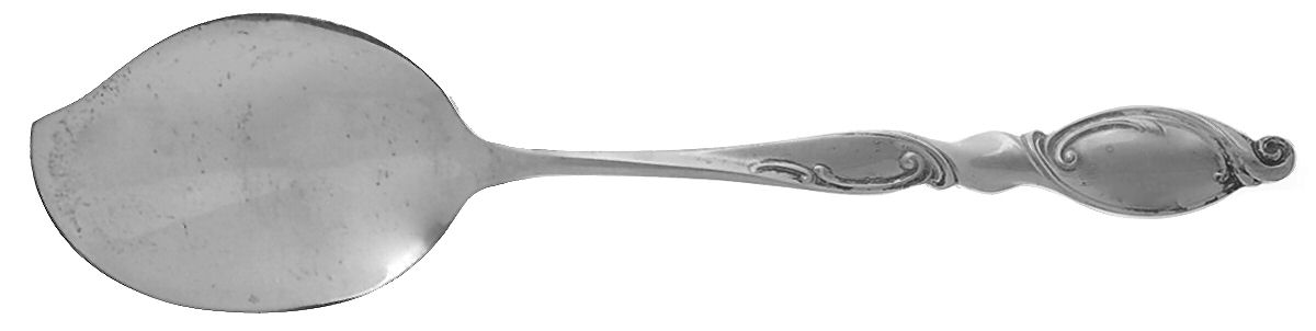 Silver Swirl (Sterling) Large Solid Jelly Server by Wallace Silver-1