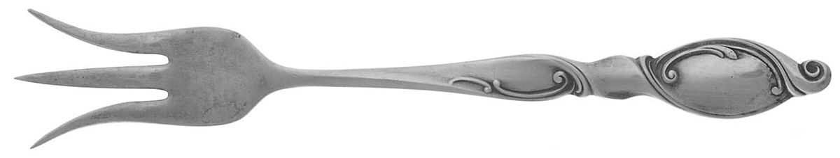 Silver Swirl (Sterling) Lemon Fork by Wallace Silver-1