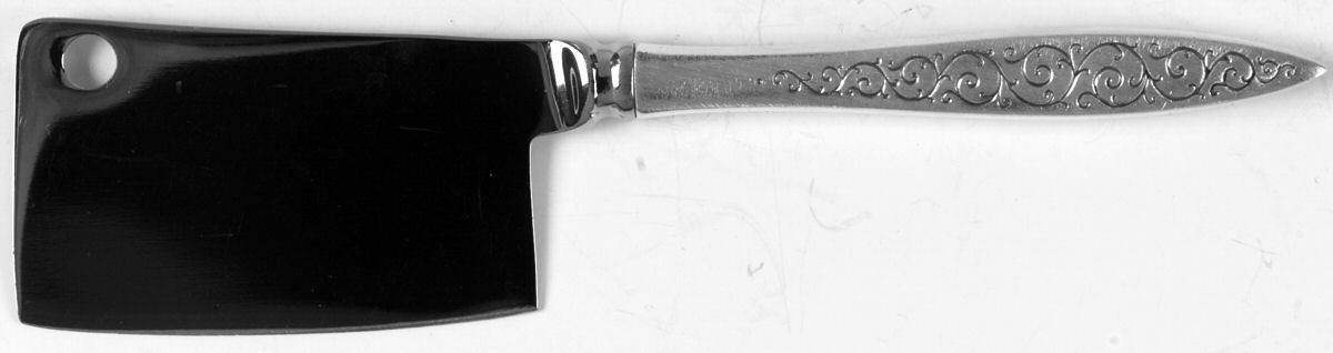 Spanish Lace (Sterling, 1964) Cheese Cleaver with Stainless Blade by Wallace Silver-1