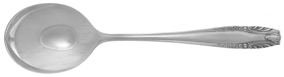 Stradivari (Sterling, 1937, No Monograms) Round Bowl Soup Spoon (Cream Soup) by Wallace Silver-1