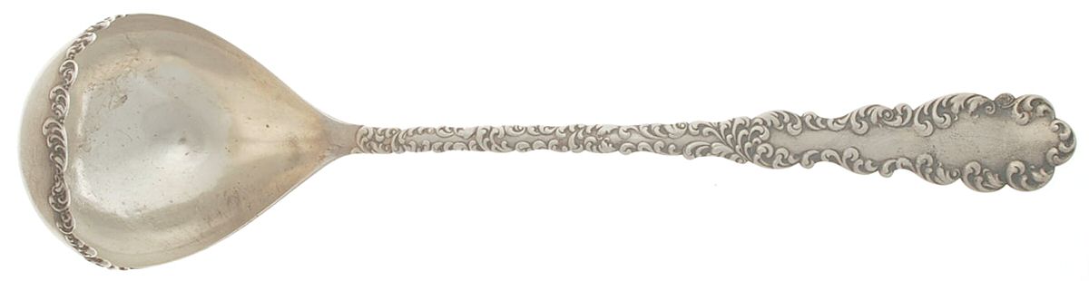 Waverly (Sterling, 1890) Solid Soup Ladle by Wallace Silver-1