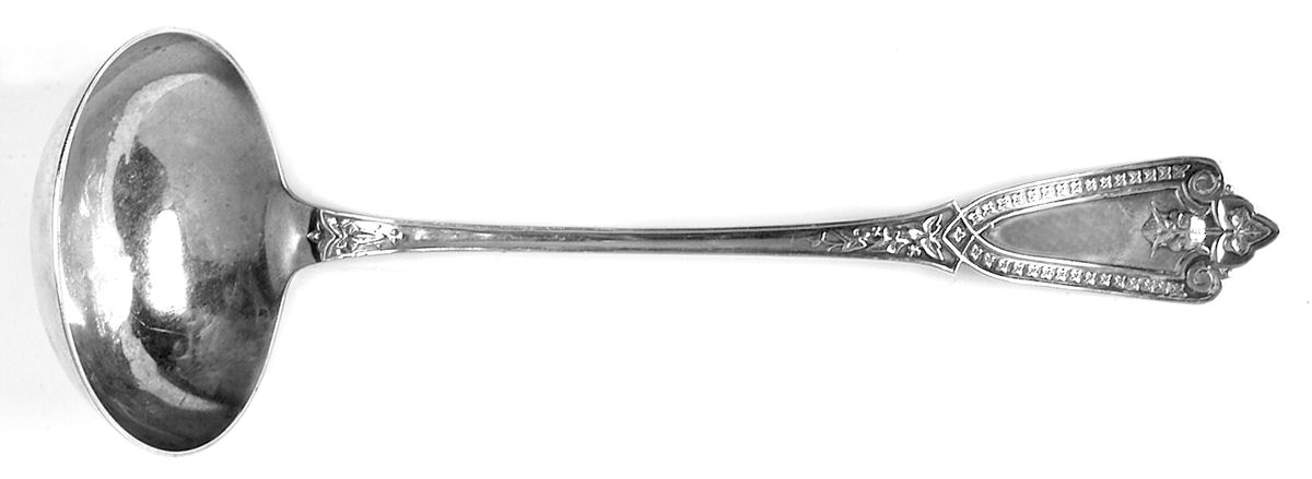 Ivy (Sterling, 1865) Solid Soup Ladle by Whiting Manf Co-1