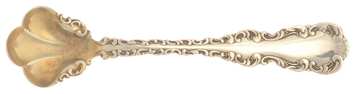 Louis XV (Sterling, 1891) Master Salt Spoon by Whiting Manf Co-1