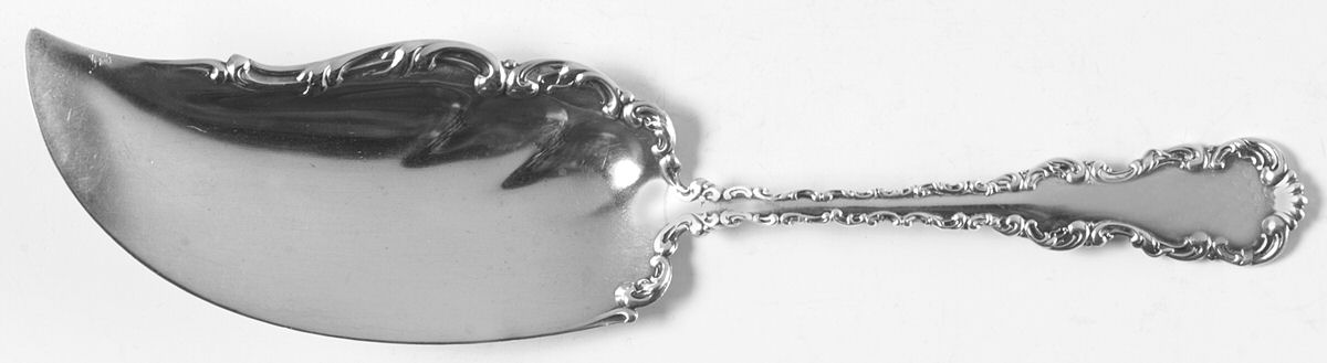 Louis XV (Sterling, 1891) Solid Ice Cream Serving Knife by Whiting Manf Co-1