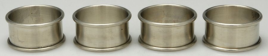 Pewter Hollowware Napkin Ring - Set of 4 by Web Silver-1