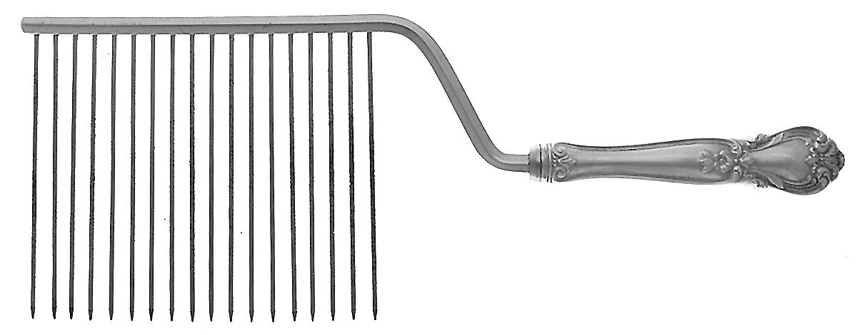 Ancestry (Sterling, 1940) Cake Breaker with Silverplate Prongs by Weidlich Silver-1