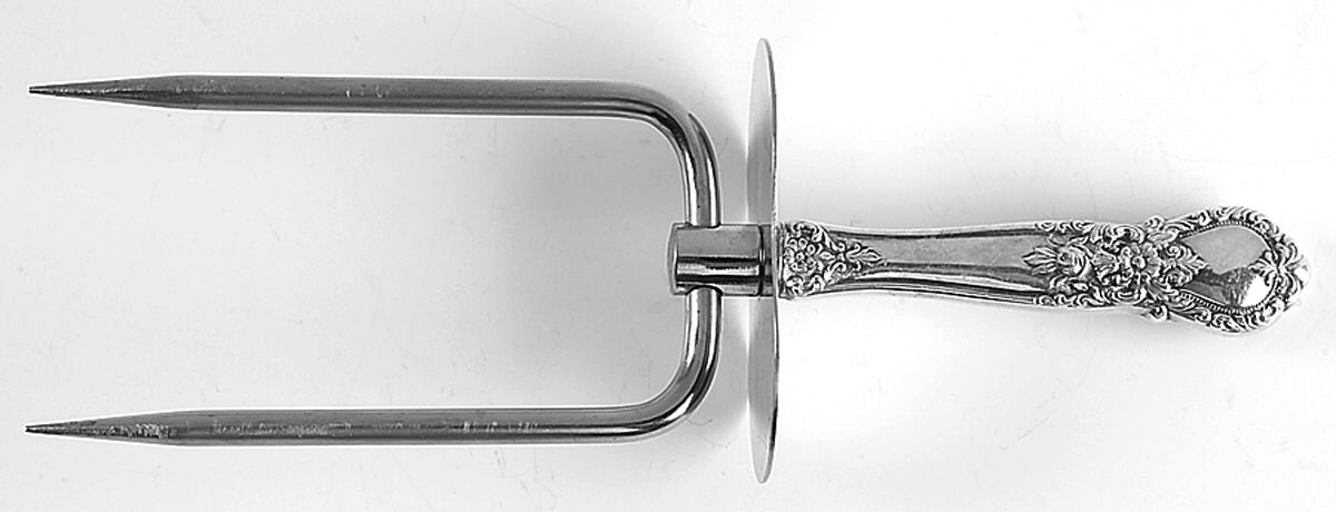 Ballet (Sterling, 1935) Large Joint/Roast Holder Fork by Weidlich Silver-1