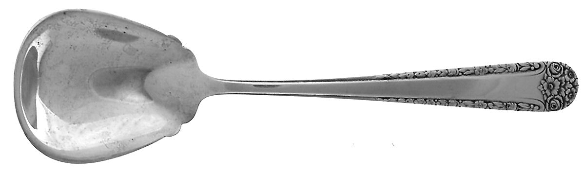 Tea Rose (Sterling, 1940) Sugar Spoon by Weidlich Silver-1
