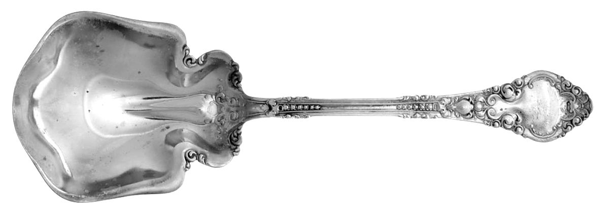 Athenia (Sterling, 1890) Medium Solid Salad Serving Spoon by Wendell-1