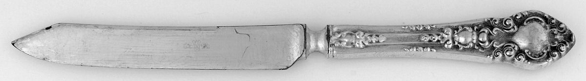 Athenia (Sterling, 1890) Individual Fruit Knife with Silverplate Blade by Wendell-1